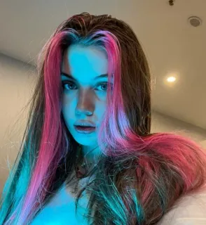 😶 5500e449 donna, ragazza, ritratto, capelli, bellezza, persona whatsapp sticker