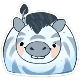 🙂 4f33b60f 얼룩말, 동물, 만화, 귀여운, 스티커, 포유류, 줄무늬 whatsapp sticker