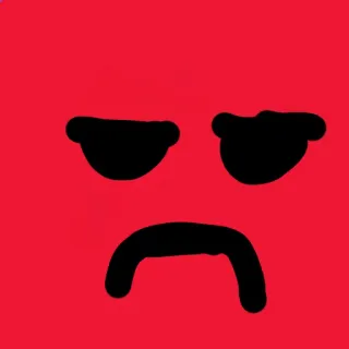 😐 481e4b7c Emoji, Boos, Verdrietig, Gezicht, Ongelukkig telegram sticker