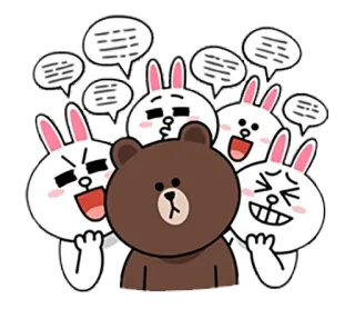 Brown & Cony’s Lovey Dovey Date telegram stickers