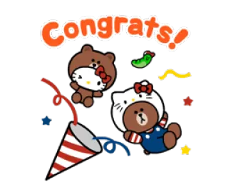 🎉 1a44146b Congrats! congratulazioni, festa, coriandoli, carino, saluto, festa telegram sticker