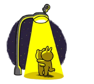 💑 2141ee5b abbraccio, amore, carino, cartoni animati, animali, luce, lampione telegram sticker