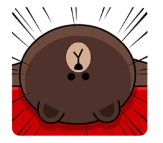 🐻 2f995b79 Brown orso, carino, cartone animato, animale, kawaii, marrone telegram sticker