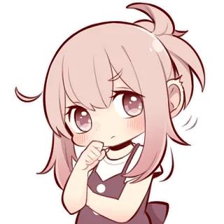 🤔 f0fab03c 动漫, 漫画, 可爱, 女孩, Q版, 卡哇伊 telegram sticker