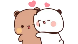 🫖 587cd40c медведи, любовь, сердце, милый, пара, животные whatsapp sticker