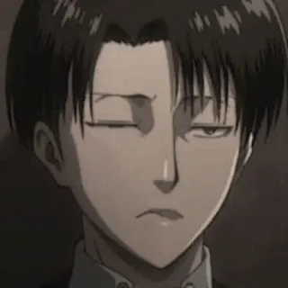 🗞 85a85c21 Levi Ackerman Attack on Titan Anime, Levi, Attack on Titan, Manga, Hauptmann Levi, Putzteufel, Ackermann telegram sticker