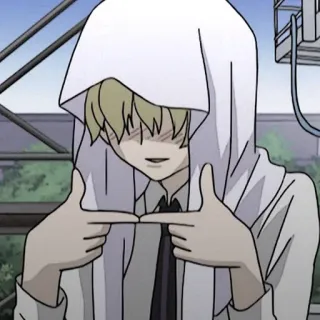 🗞 ee471005 Anime, Schüchtern, Niedlich, Erröten, Hoodie, Finger telegram sticker