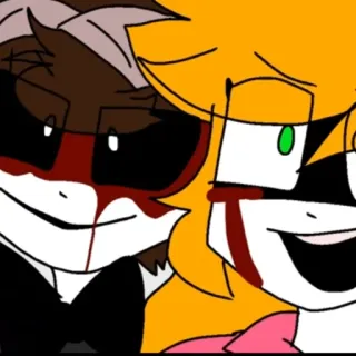 😢 73750631 Horreur, Effrayant, Gore, Dessin animé, Animé, Sang telegram sticker