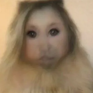 π© d06e9301 monkey, animal, fur, makeup, eyes, face telegram sticker