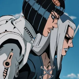 ❔ c6c19d58 Bruno Bucciarati, Leone Abbacchio JoJo's Bizarre Adventure Anime, Karakter, JoJo's Bizarre Adventure, Bruno Bucciarati, Leone Abbacchio whatsapp sticker