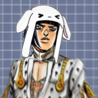 ❔ d3793046 Bruno Bucciarati JoJo's Bizarre Adventure Anime, Manga, Jojo, Bruno Bucciarati, Topi kelinci whatsapp sticker
