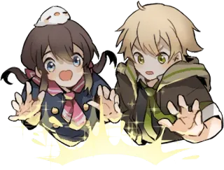 ✨ 3d553bb4 Аниме, Персонажи, Цифровое искусство, Мультфильм, Наклейка telegram sticker