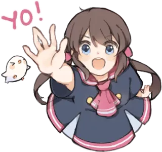 Brother and Sister @anime_stickerr telegram stickers