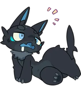 🤤 15222e96 cat, animal, cartoon, sticker, cute telegram sticker