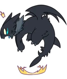 Black Shark Dragon Gau-Gau (@n_chronos) whatsapp stickers