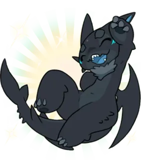 ☺️ dd6dcd94 dragon, monster, cartoon, happy, cute, creature, fantasy telegram sticker