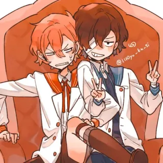 😈 8c82a4f6 @110yu-ku-si Anime, Dibujos animados, Personajes, Arte, Ilustración telegram sticker