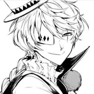 🐁 0c56e608 Anime, Manga, Karakter, Ilustrasi, Potret, Seni telegram sticker