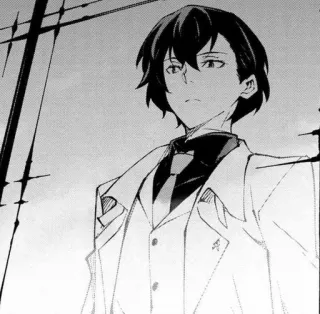 🐁 831cf615 Anime, Manga, Pria, Laki-laki, Karakter, Hitam putih telegram sticker