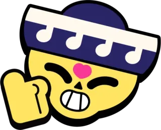 👍 4e8e11eb brawl stars, poco, personnage, jeu vidéo, geste déplacé telegram sticker