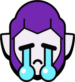😔 97d1ab3f Mortis Brawl Stars Mortis, Brawl Stars, pleurer, triste, emoji telegram sticker