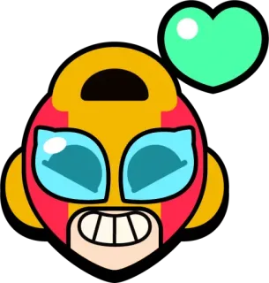 💚 9b736abf dessin animé, cœur, visage, autocollant telegram sticker