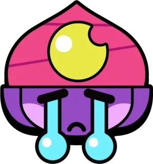 😔 b8c835a0 Sprout Brawl Stars pleurer, triste, larmes, Sprout, Brawl Stars, jeu, personnage telegram sticker