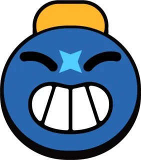 🙂 16a8bb04 bomba, dibujos animados, ira, explosión, cara telegram sticker