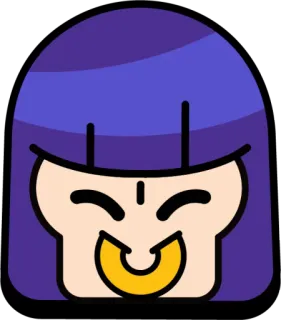 🙂 d024cb56 Emz Brawl Stars Emz, Brawl Stars, juego, personaje, sticker, sonrisa telegram sticker