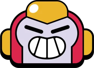 🥤 c592a354 Stu Brawl Stars jeu, robot, en colère, Stu, Brawl Stars whatsapp sticker