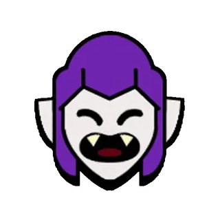 😂 d5483b71 Mortis Brawl Stars Mortis, Brawl Stars, personnage, jeu vidéo, icône, cheveux violets, vampire whatsapp sticker