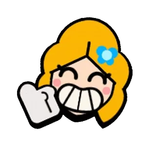 👍 720abe0c Piper Brawl Stars Piper, Brawl Stars, gra, postać telegram sticker