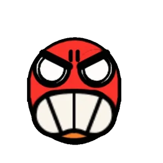 😡 672cae5e 生气, 红色, 脸, 卡通, 表情符号 whatsapp sticker