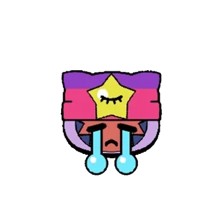 😭 0ad2df64 Shelly Brawl Stars game character, crying, sad, Shelly, Brawl Stars telegram sticker