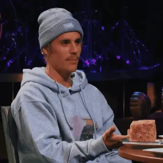 🐾 919b4579 Justin Bieber người nổi tiếng, chân dung, đàn ông, người, mũ beanie telegram sticker