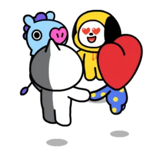 😍 16342765 BT21, cartoons, cute, characters telegram sticker