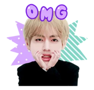 😳 9661fc47 OMG kpop, omg, reaction, cute, face telegram sticker