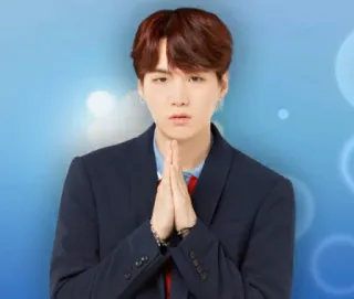 🙏 0942d2e3 Suga K-Pop, BTS, Musician, Idol, Korean pop telegram sticker