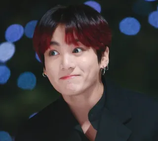 😃 7dff1ef1 Jungkook person, male, K-Pop, singer, BTS, idol telegram sticker