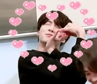 💖 d44057b4 heart, love, pixel, person, portrait telegram sticker