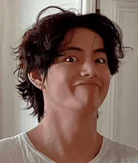 🙂 f3cfb144 person, man, facial expression, portrait, funny face, korean, singer telegram sticker