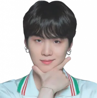 🤔 01e2e3c7 Suga Suga, BTS, 韩国流行, 闵玧其, 歌手, 名人, 音乐人 telegram sticker