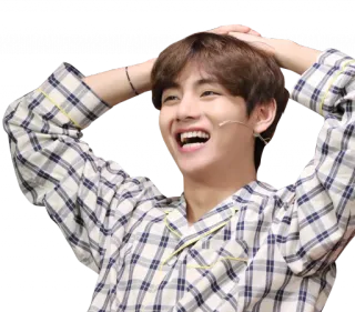 😆 891f89b7 V kpop, bts, v, 韩国流行, 歌手 telegram sticker