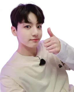 👍 e0582af1 Jungkook 柾国, 防弹少年团, K-POP, 韩国歌手, 赞, 男孩 telegram sticker