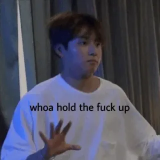😳 b1e1abf5 whoa hold the fuck up 表情, リアクション, 面白い, ミーム telegram sticker