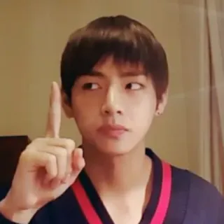 😐 aaf6b560 persona, dedo, hombre, retrato, kpop telegram sticker