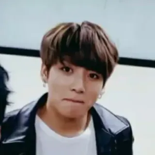 😐 f6abe91c Jungkook K-Pop, BTS, cantante, música, celebridad telegram sticker