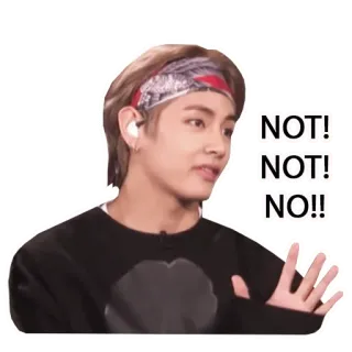 🙅‍♂️ 0981d3f4 NOT!
NOT!
NO!! kpop, いいえ, いいえ, 拒否, 拒否 telegram sticker