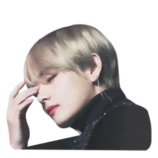 🤦 f9057ef6 V Kpop, アイドル, 歌手, V, キム・テヒョン, 音楽 telegram sticker