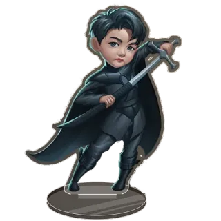 🗡 26abe2d4 sticker, cartoon, boy, sword, cape, armor telegram sticker